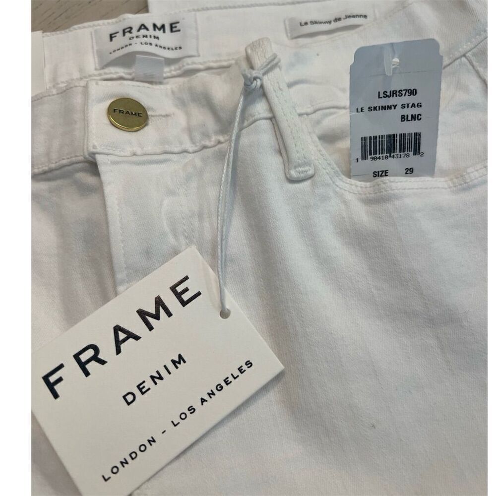 Frame Denim Le Skinny de Jeanne Women's Jeans Step Hem raw hem Size 29 NWT - Picture 12 of 16